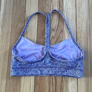 Lululemon flow y bra size 4 lavender